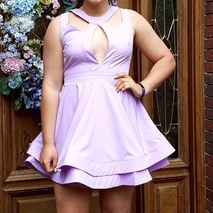 Short lavender prom/formal dress